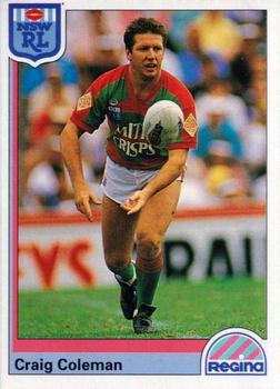 1992 Regina NSW Rugby League #26 Craig Coleman Front